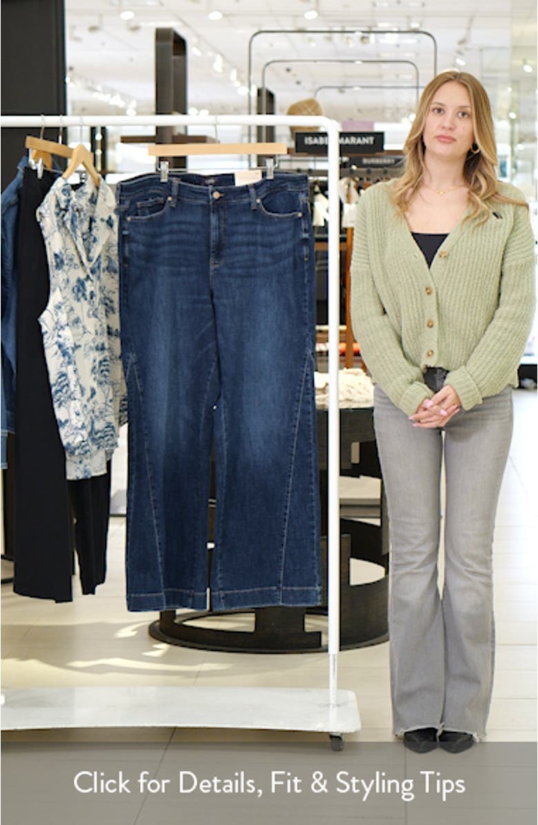 Teresa Side Godet Wide Leg Jeans, sales video thumbnail