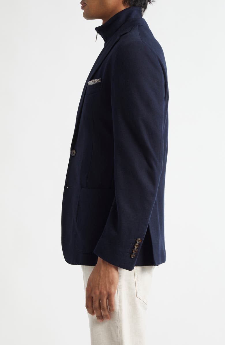 Eleventy Cotton Blend Knit Sport Coat With Removable Bib, Alternate, color, 