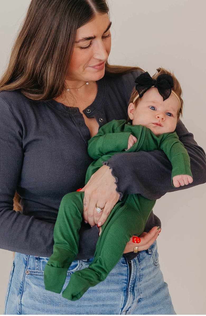 Copper Pearl Alder Zip Front Footie, Alternate, color, 