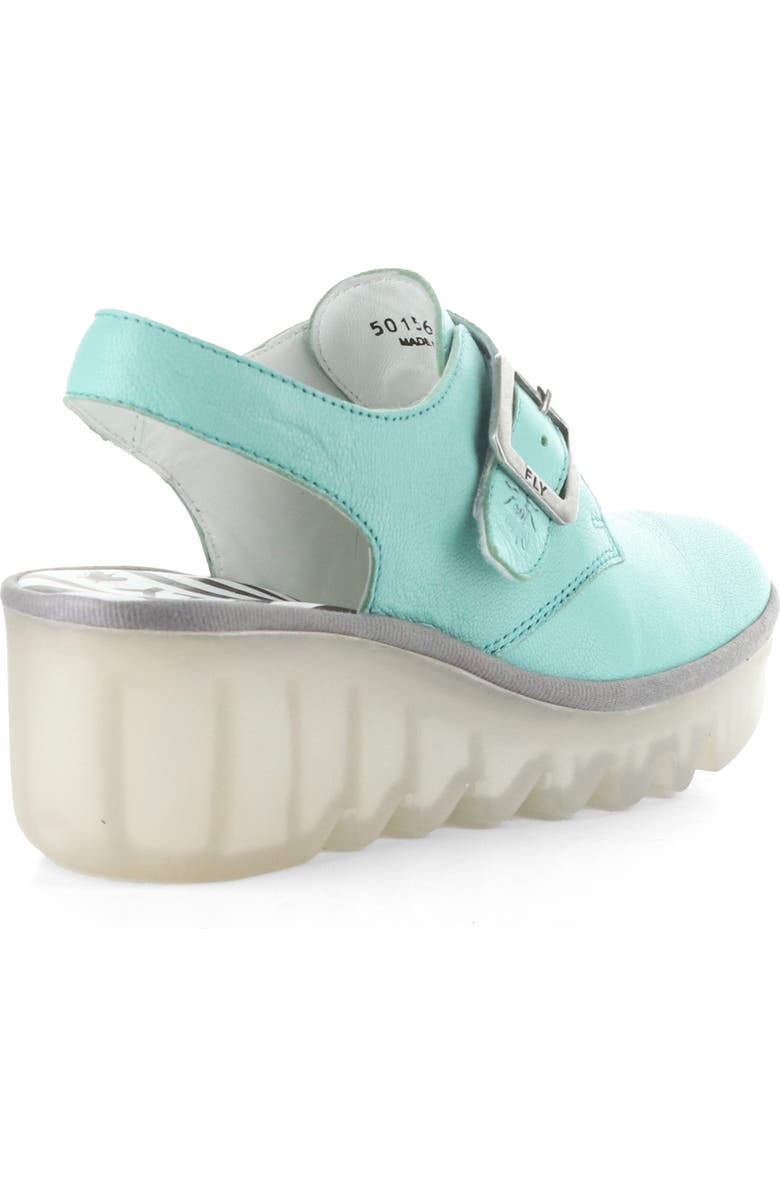 Fly London Bary Platform Wedge Clog, Alternate, color, Spearmint