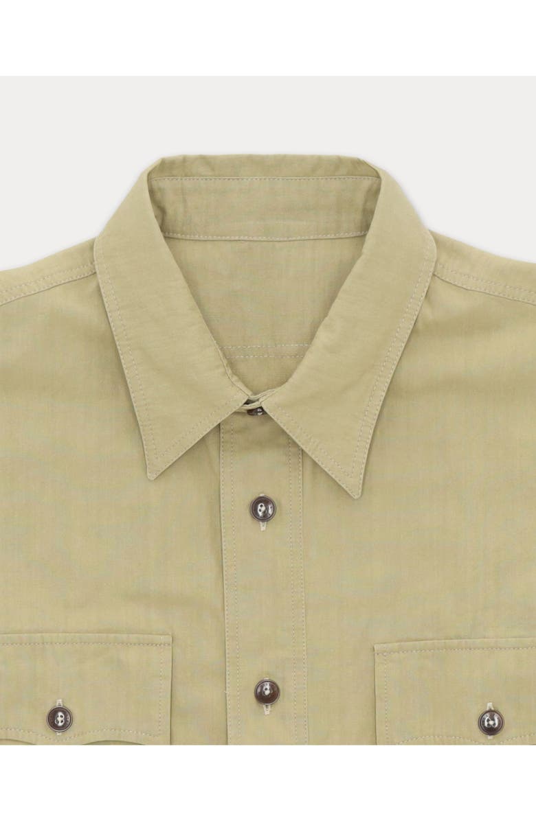 Fortela CPO 2.0 Cotton Overshirt with Corozo Buttons, Alternate, color, Green
