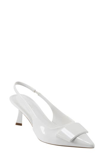 Marc Fisher Slingback Pump In White