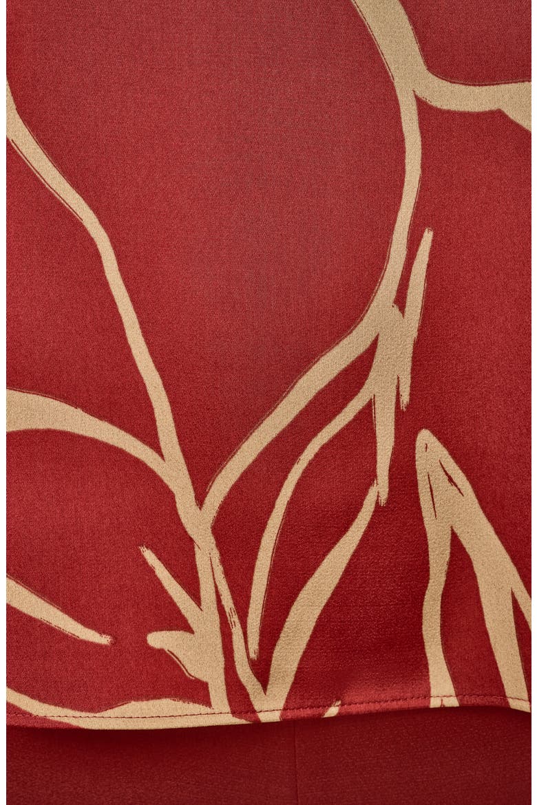 Print Sheer Trim Camisole, Alternate, color, SUNBAKED