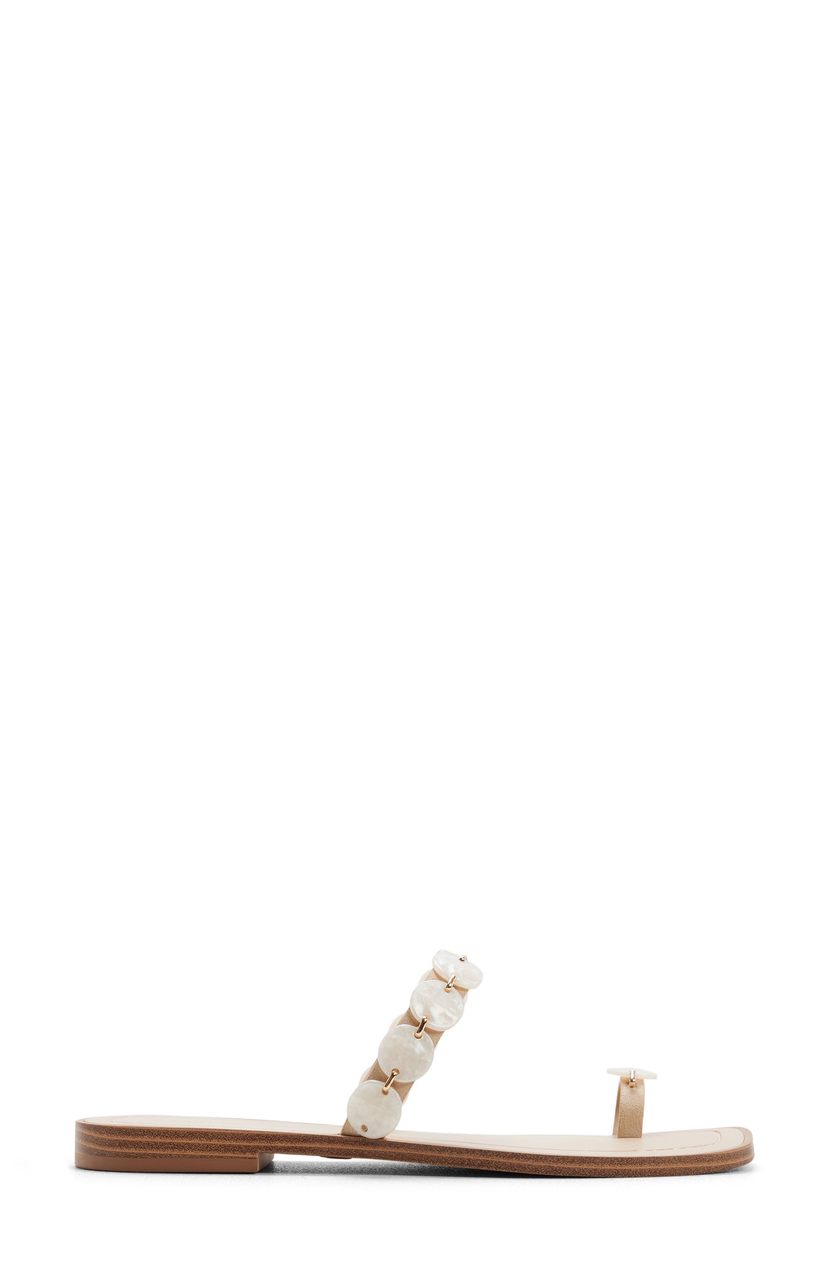 ALDO Crystiana Slide Sandal, Alternate, color, Sand