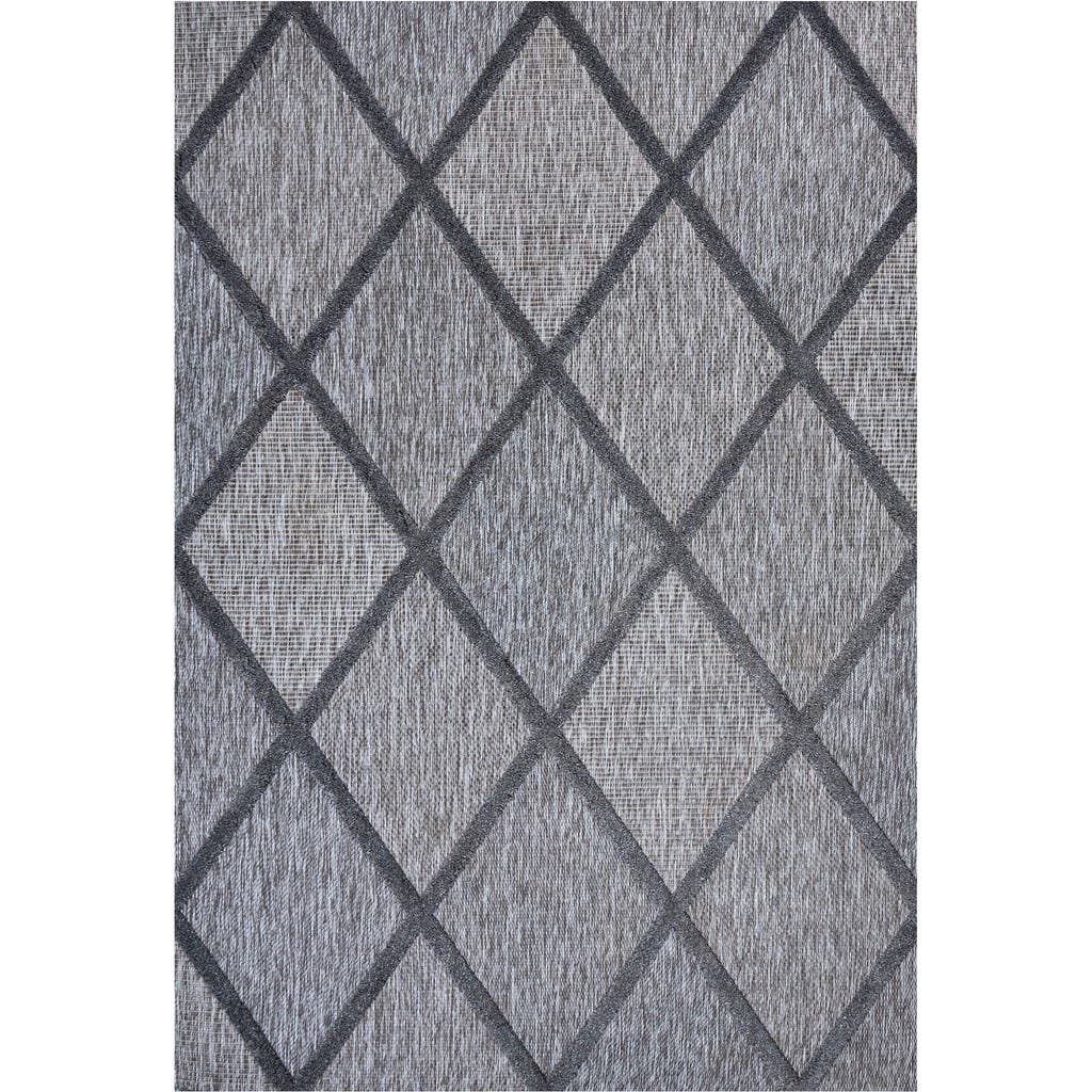 Jonathan Y Salines Diamond Trellis Indoor/outdoor Area Rug In Gray