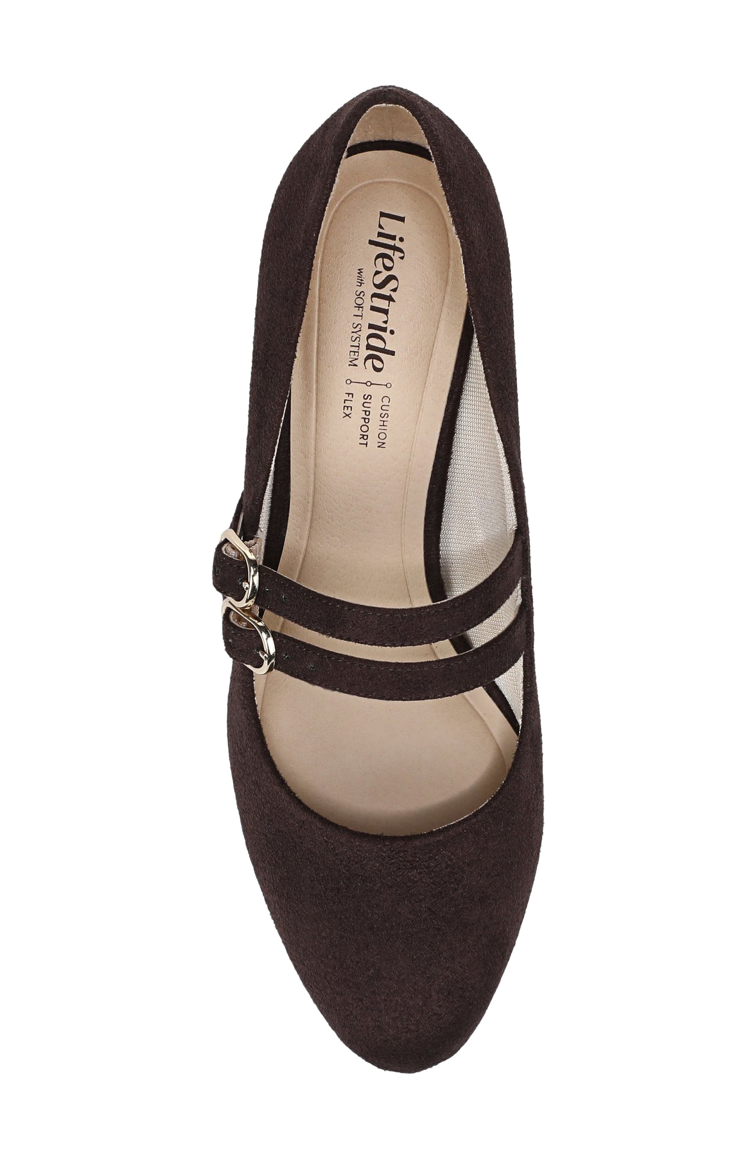 LifeStride True Mary Jane Pump, Alternate, color, Dark Chocolate
