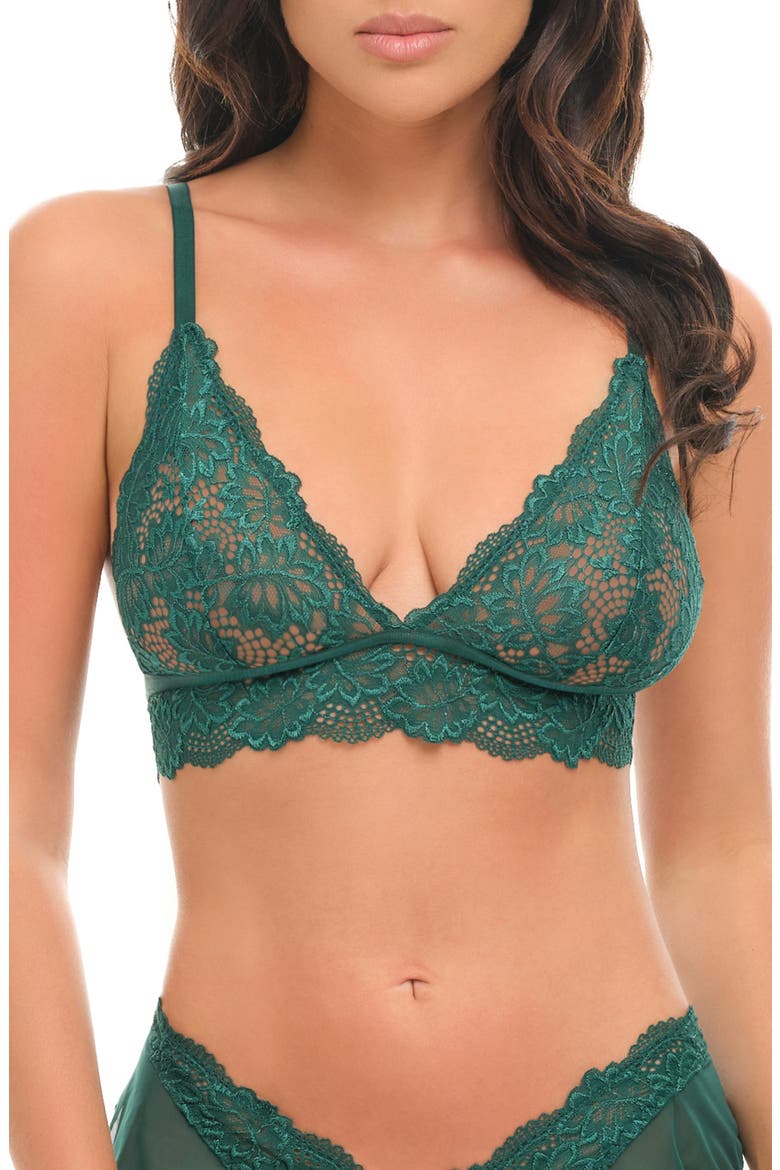 Alessia Lace Bralette, Main, color, RAIN FOREST