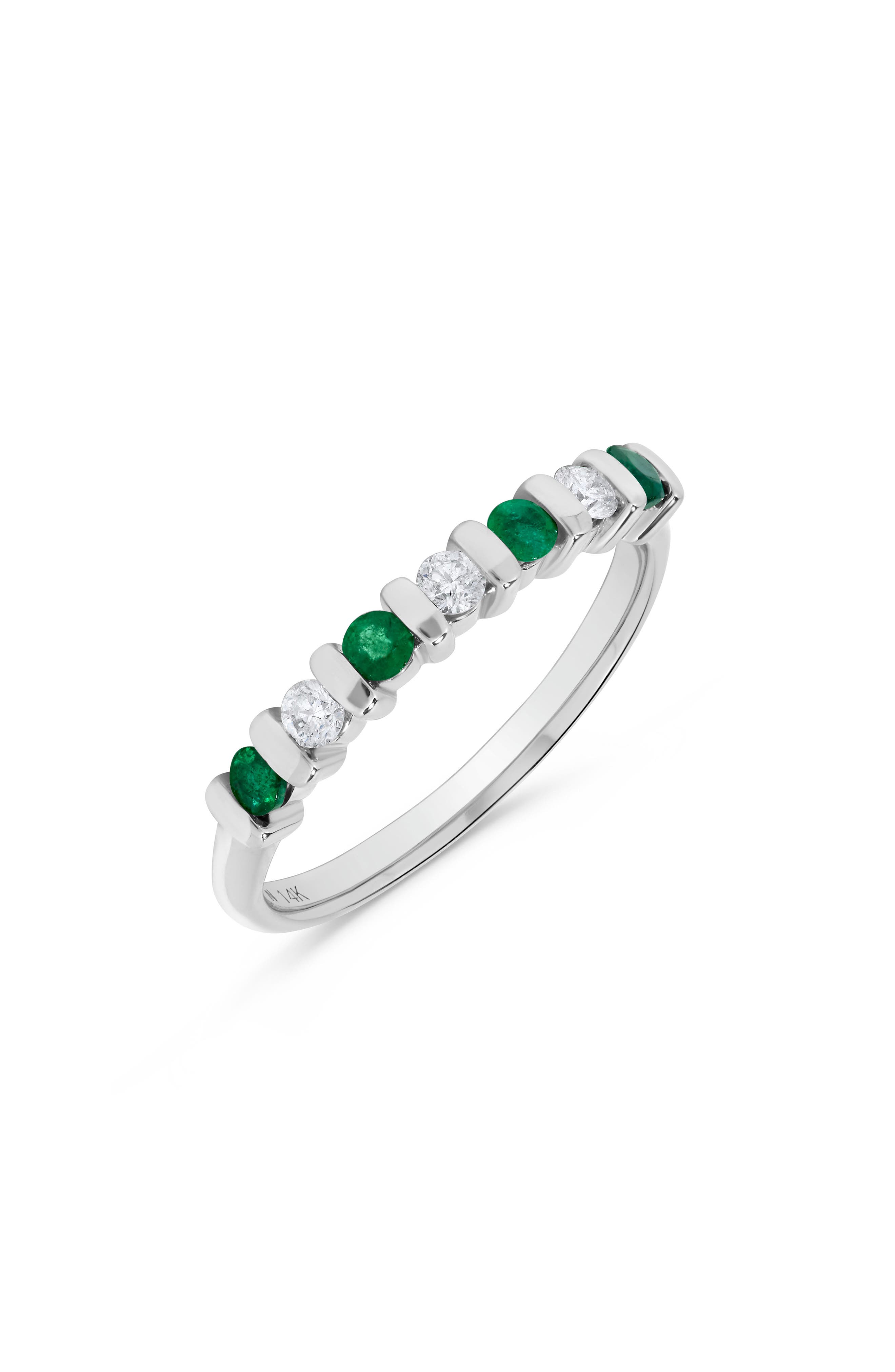 H.J. Namdar Emerald & Diamond Band Ring