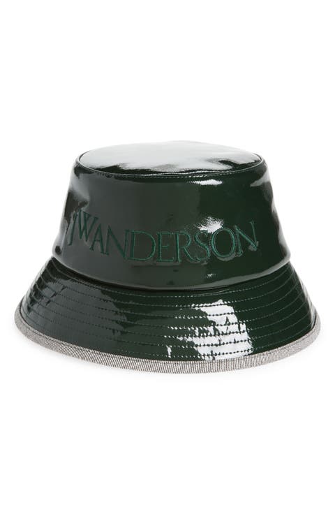 Embroidered Logo Coated Bucket Hat