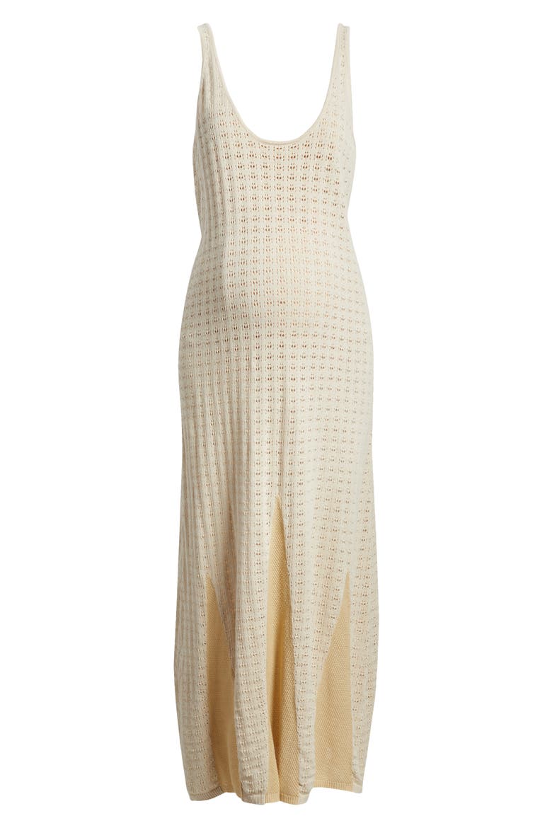 Naomi Pointelle Maxi Dress, Alternate, color, IVORY