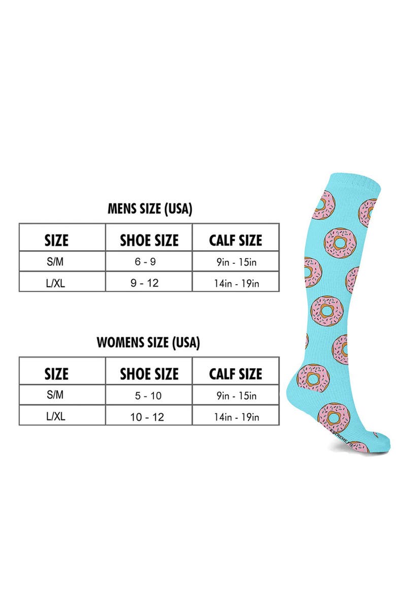 EXTREME FIT High Energy 3-Pack Compression Knee High Socks, Alternate, color, 