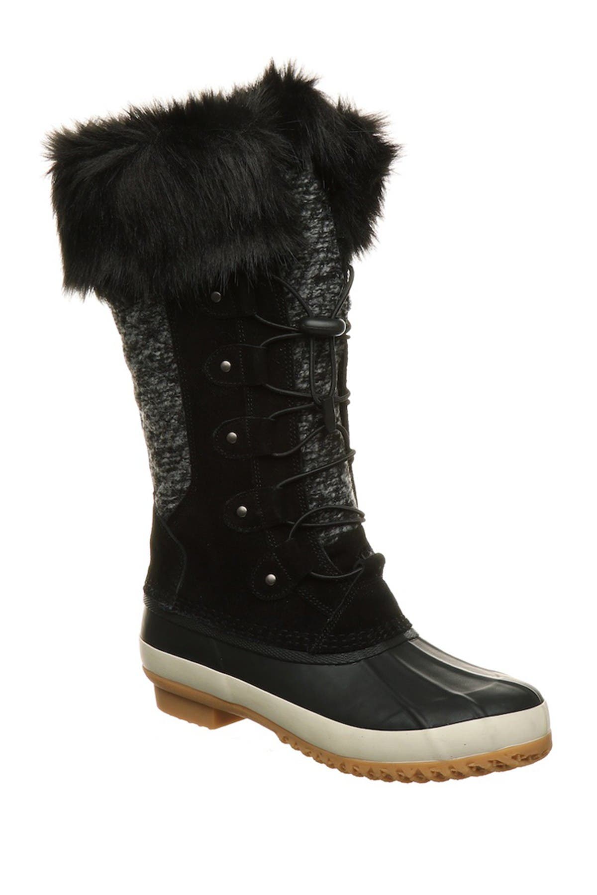 BEARPAW Rory Faux Fur Waterproof Boot, Main, color, 