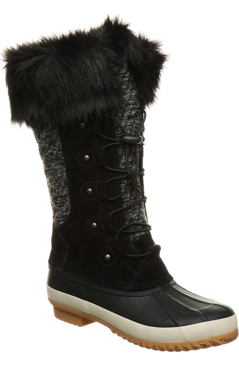 BEARPAW Rory Faux Fur Waterproof Boot, Main, color,
