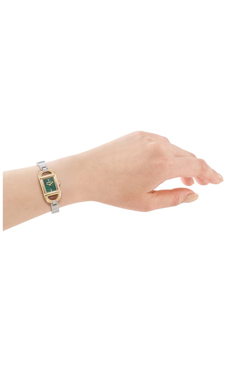 Rectangular Bracelet Watch, Alternate, color, DARK GREEN