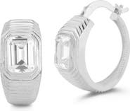 SPHERA MILANO Cubic Zirconia Hoop Earrings