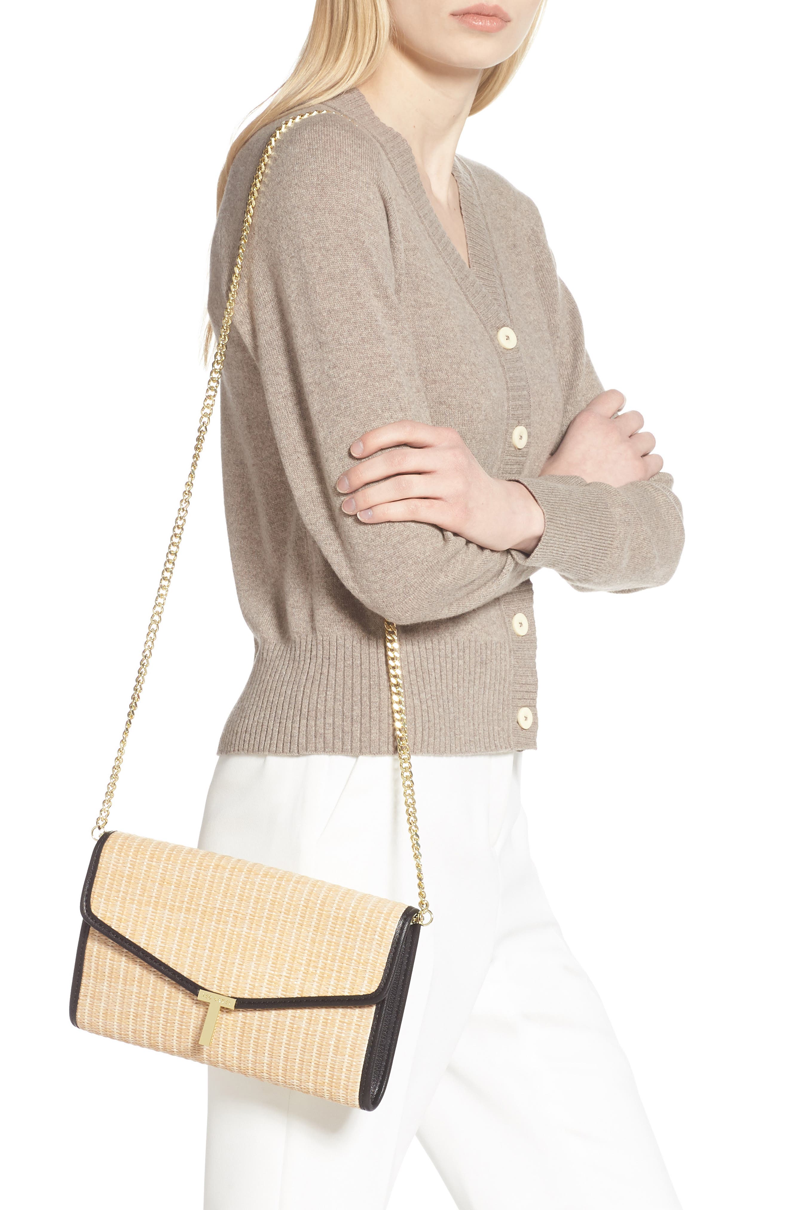 Ted Baker London Arthea Woven Clutch, Alternate, color, 