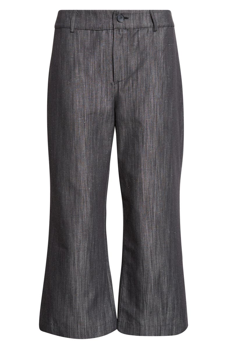 Paloma Wool Sibily Organic Cotton & Linen Denim Kick Flare Capri Pants, Main, color, 209 - Grey