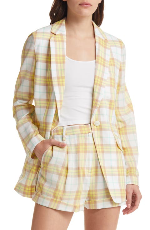 Margot Plaid Blazer