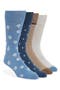 4-Pack Assorted Dress Crew Socks