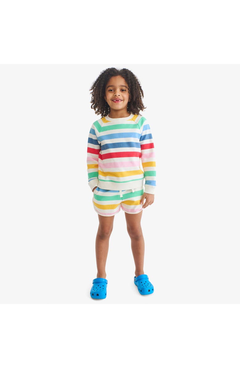 Primary Kids Recess Short In Candy Stripe, Alternate, color, Ivory Candy Stripe