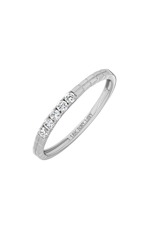 Katharine 18K White Gold Diamond Stackable Ring - 0.13ct. (Nordstrom Exclusive)