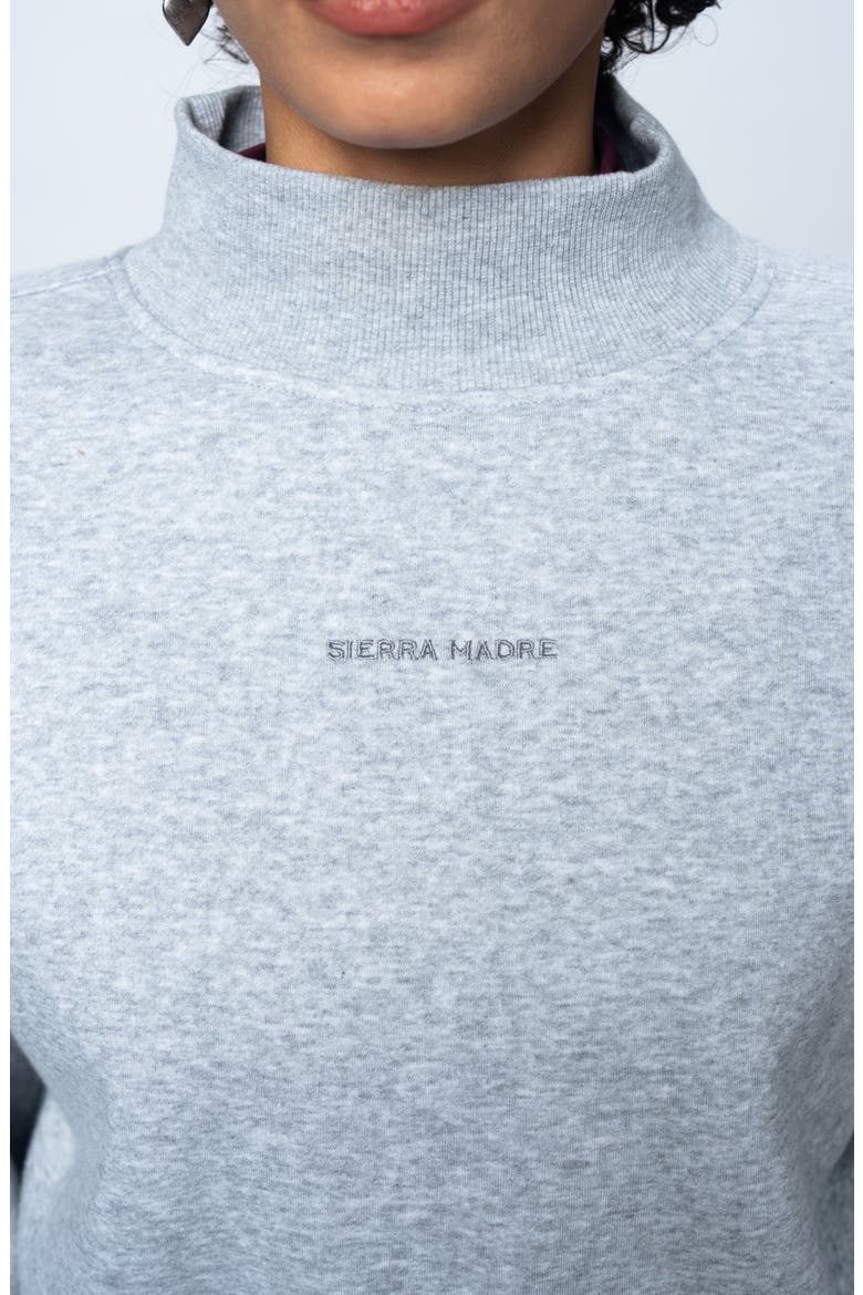 SportFleece Mock Neck Pullover, Alternate, color, Heather Grey