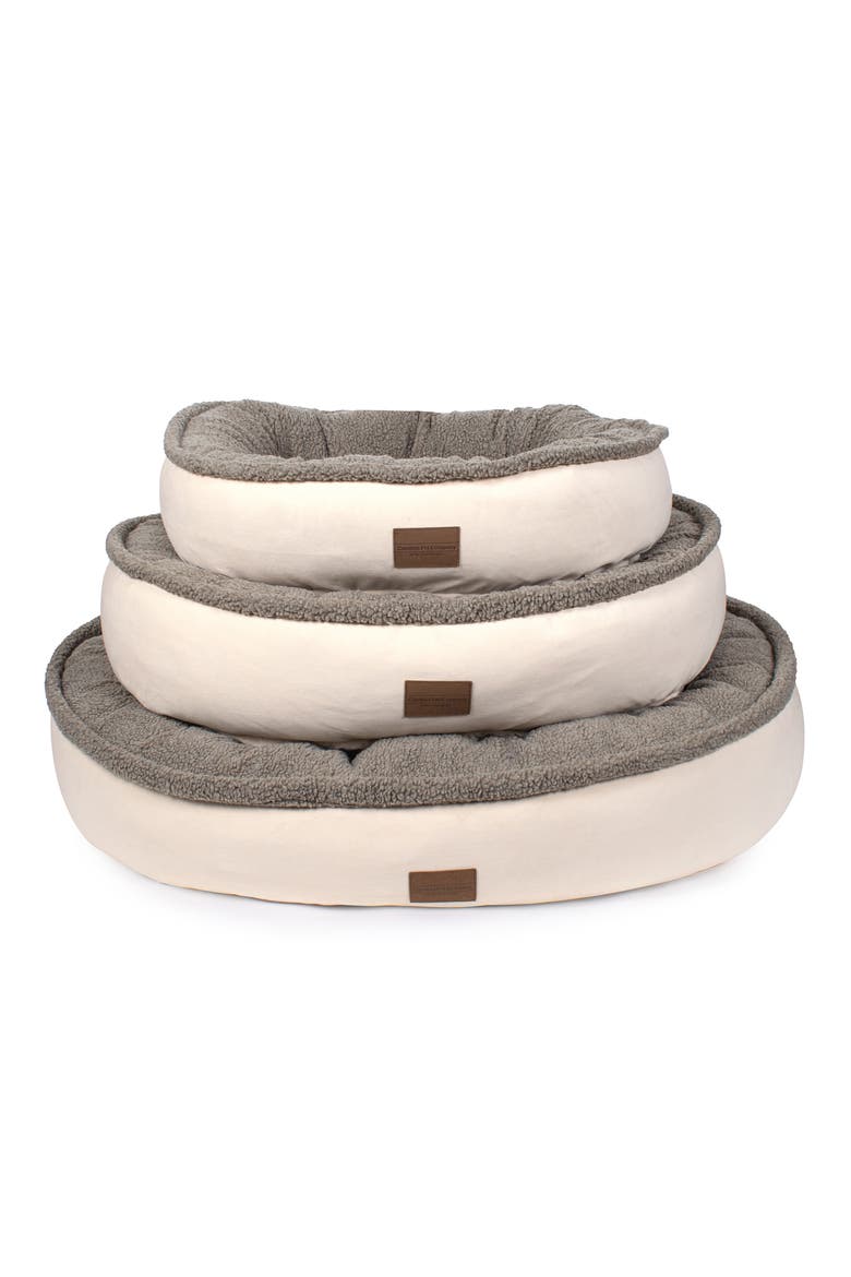 Microfiber Comfy Cup Pet Bed, Alternate, color, BONE