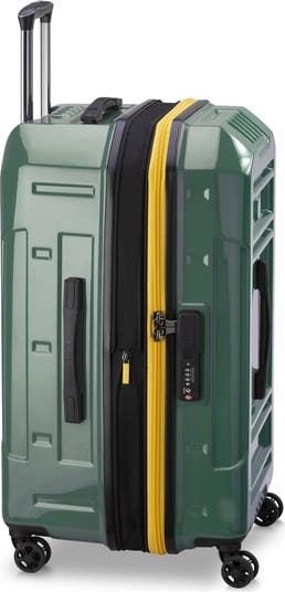 Rempart Checked Medium 26 Inch Hardside Expandable Luggage Trunk with Spinner Wheels