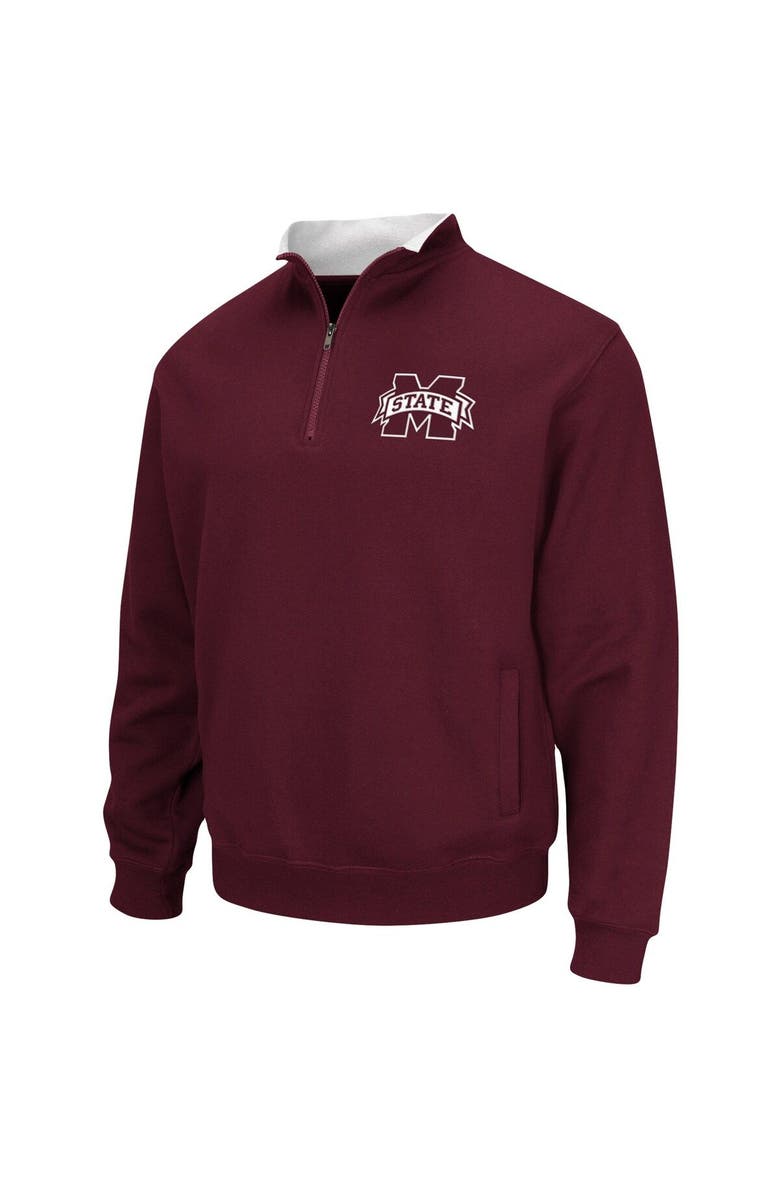 COLOSSEUM Men's Colosseum Maroon Mississippi State Bulldogs Tortugas Logo Quarter-Zip Jacket, Alternate, color, Maroon