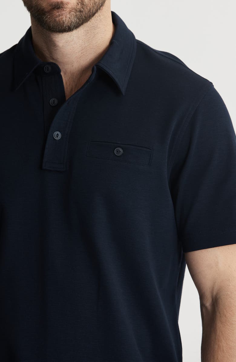 JACHS Reverse Cotton Slub Polo, Alternate, color, Navy