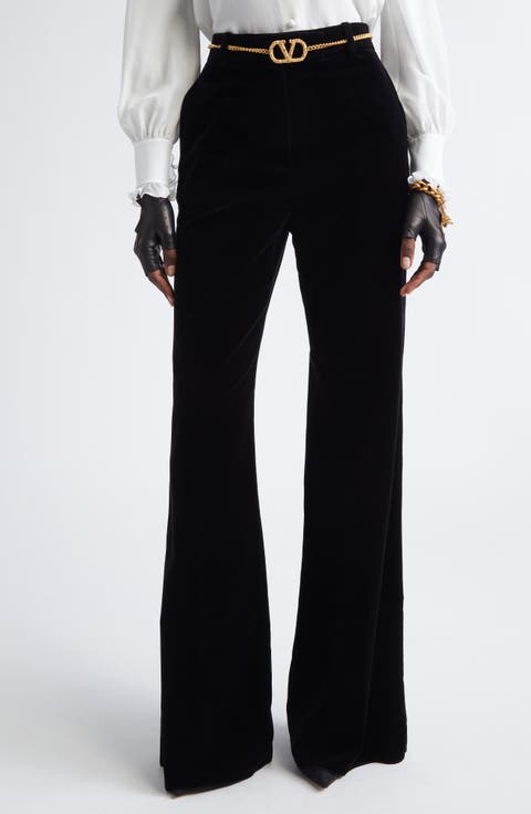 Velveteen Wide Leg Trousers
