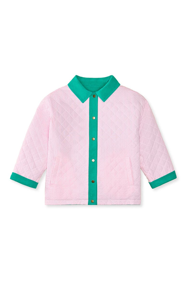 Kids' Reversible Cotton Corduroy Jacket, Alternate, color, OPEN GREEN