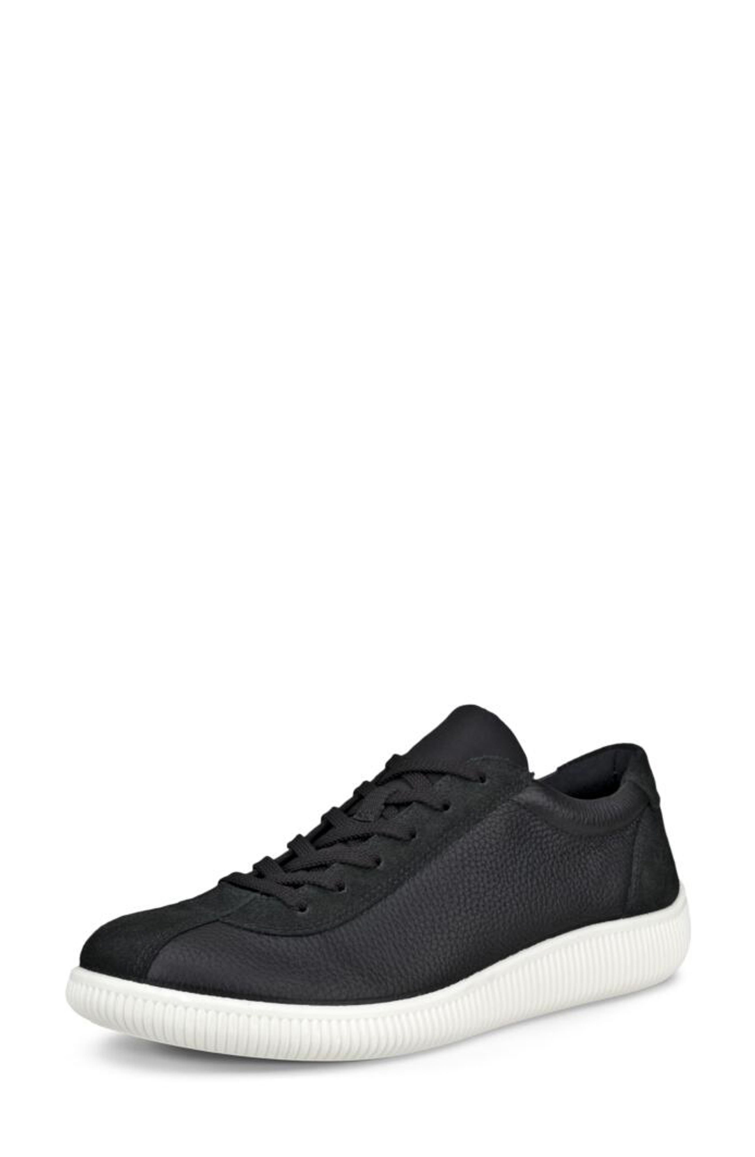 ECCO Soft Zero Sneaker, Alternate, color, Black/ White