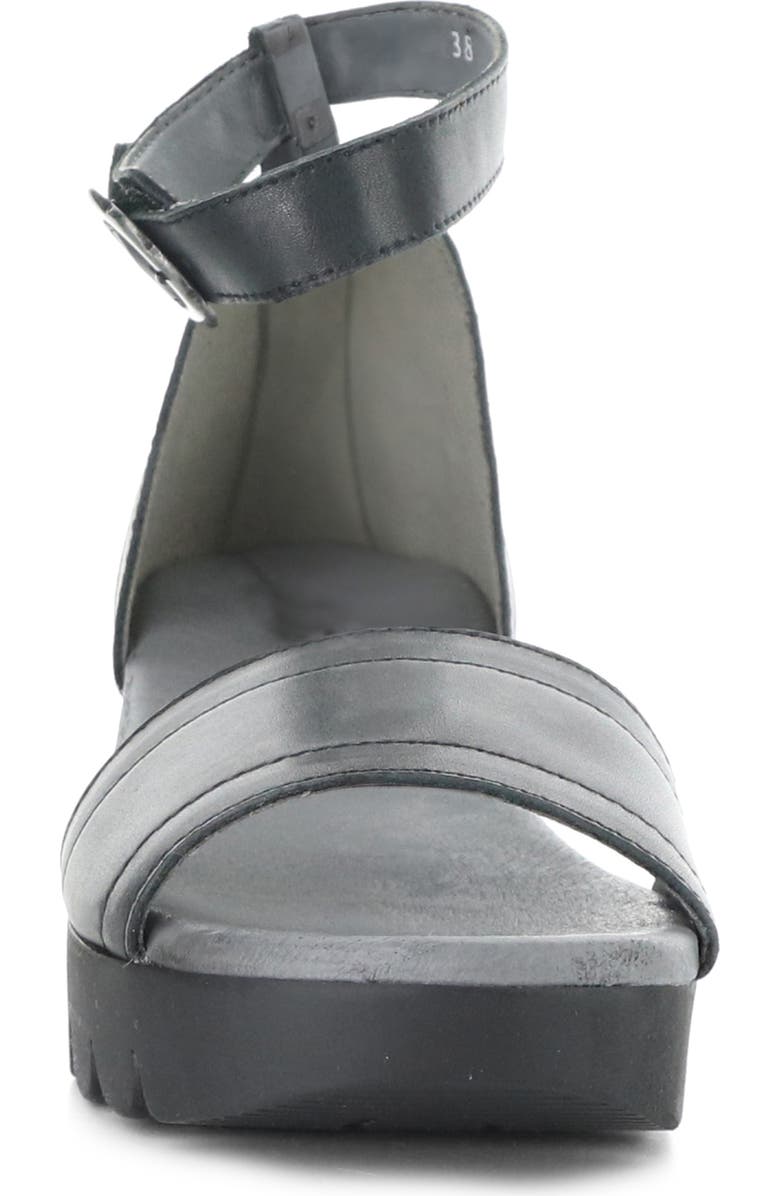 Fly London Voik Ankle Strap Platform Wedge Sandal, Alternate, color, Black