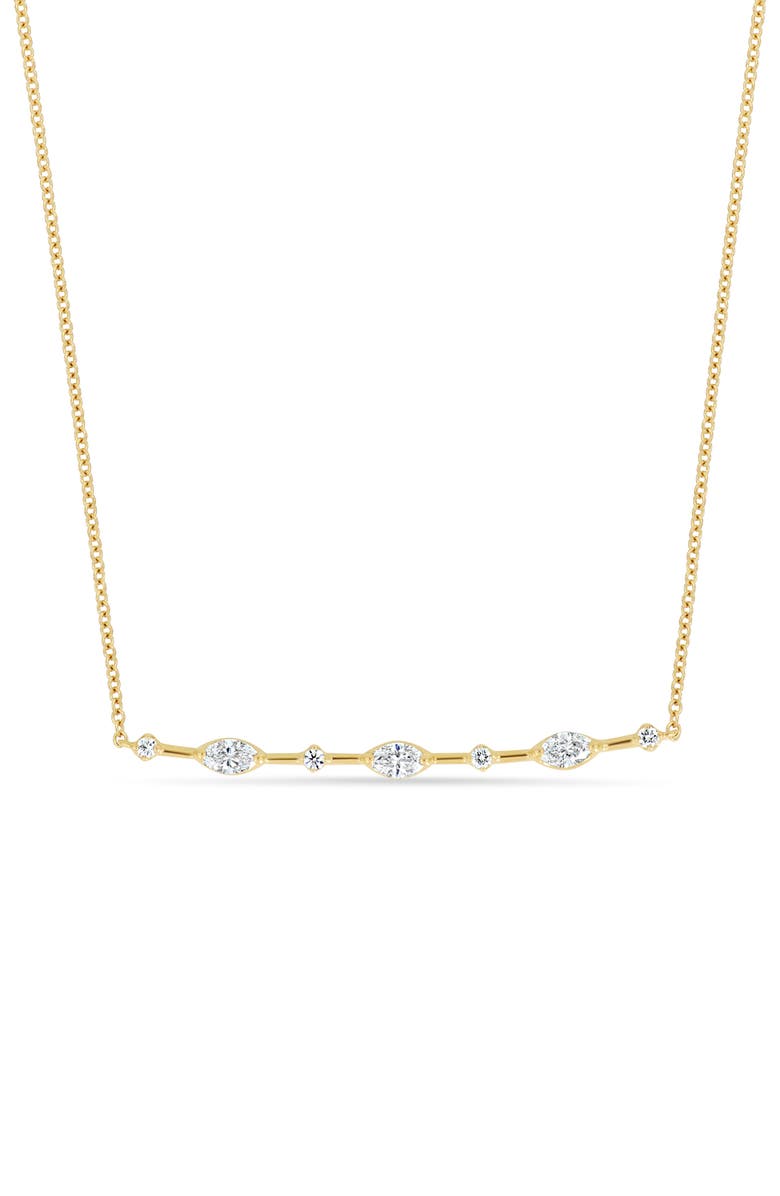 Bony Levy Aviva 18K Yellow Gold Diamond Bar Pendant Necklace, Alternate, color, 18K Yellow Gold