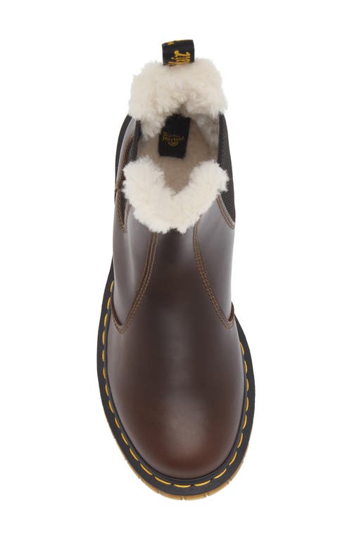 Dr. Martens' Dr. Martens 2976 Faux Shearling Chelsea Boot In Dark Khaki