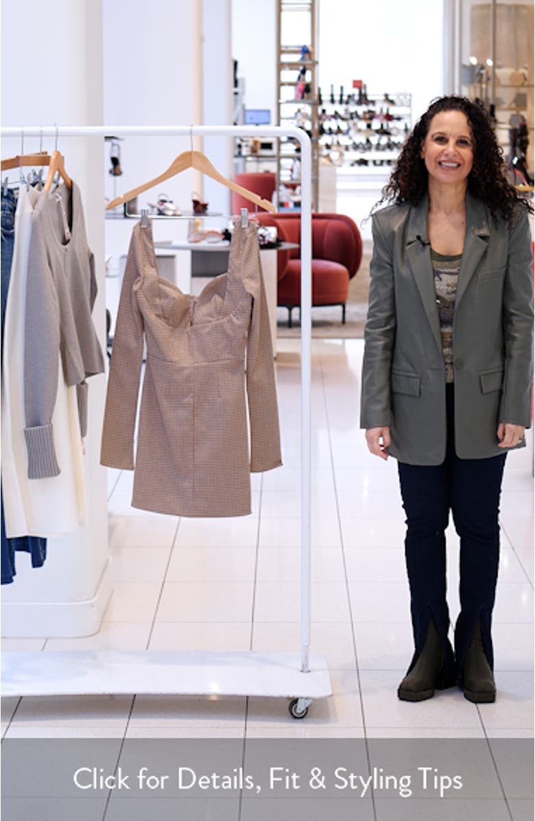 Angelie Structured Long Sleeve Minidress, sales video thumbnail