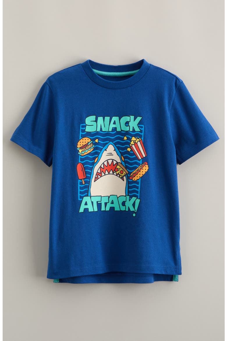 Kids' Graphic T-Shirt, Main, color, BLUE GALAXY SNACK ATTACK