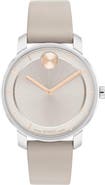 Movado Bold Horizon Leather Strap Watch, 34mm