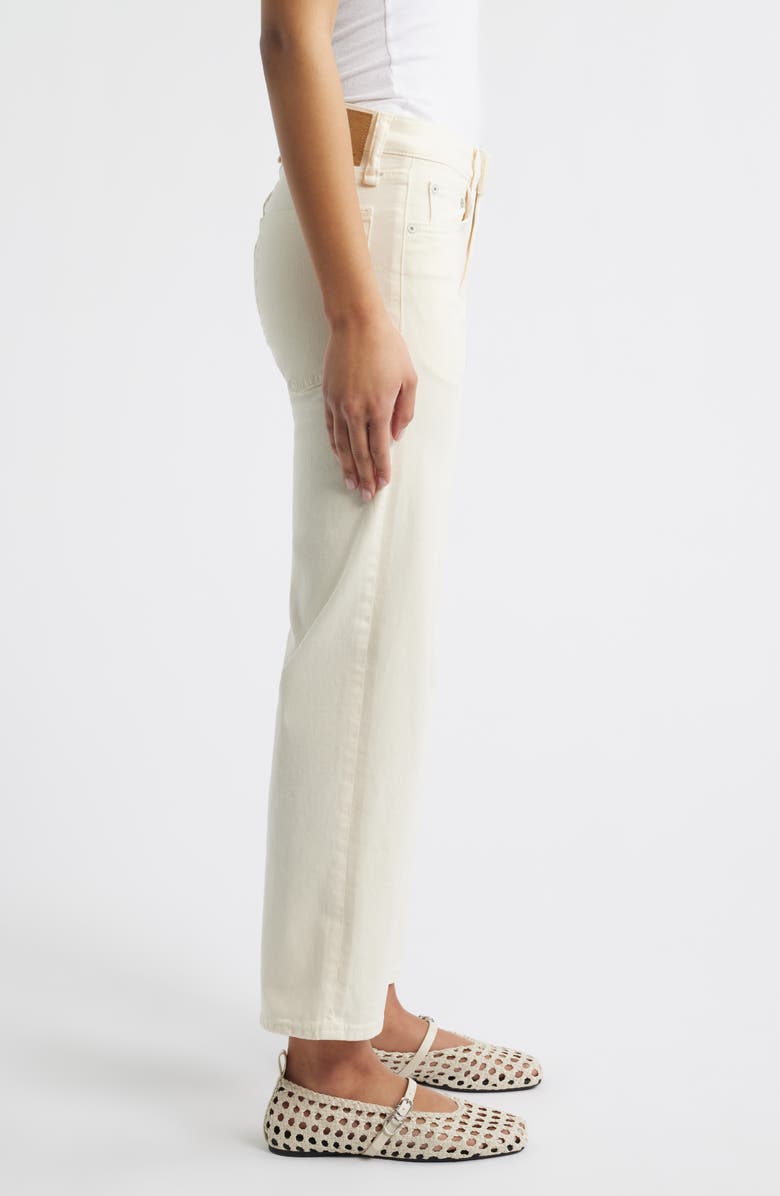 rag & bone Harlow Low Rise Ankle Straight Leg Jeans, Alternate, color, Ecru