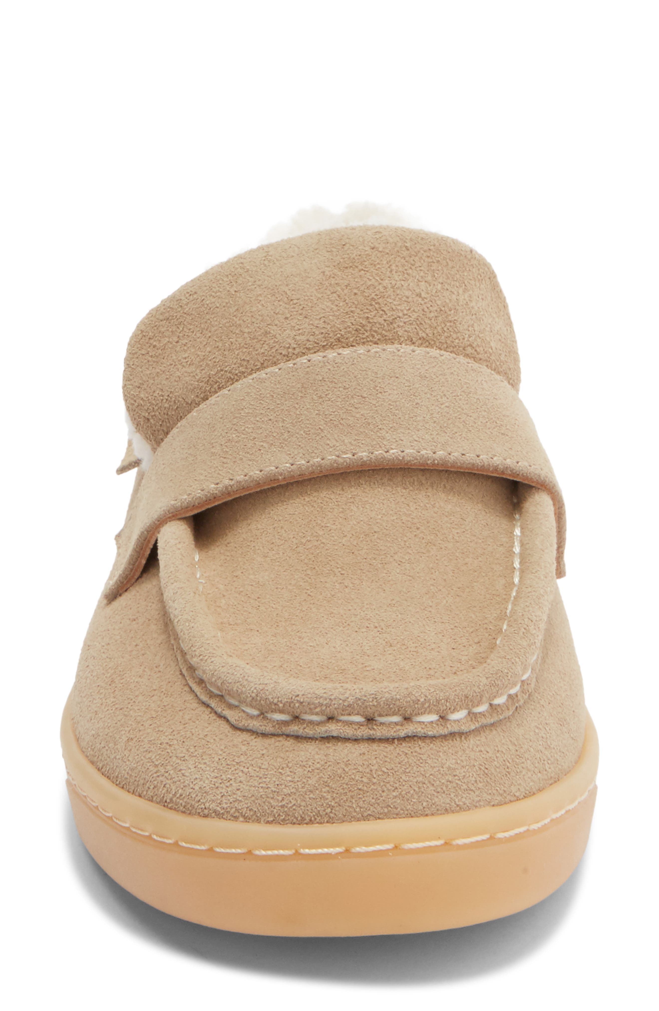 JSlides Hathor Faux Fur Lined Loafer, Alternate, color, Taupe