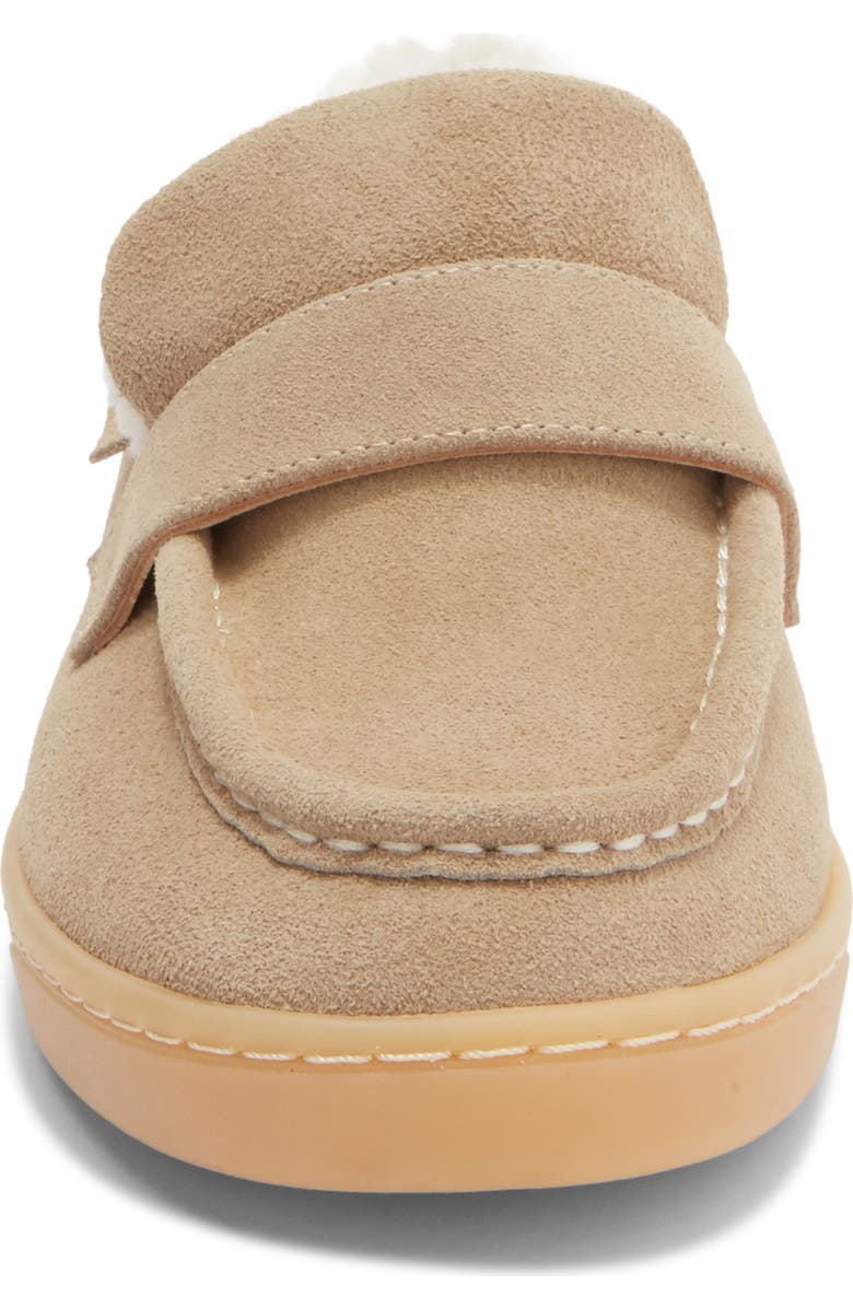 JSlides Hathor Faux Fur Lined Loafer, Alternate, color, Taupe
