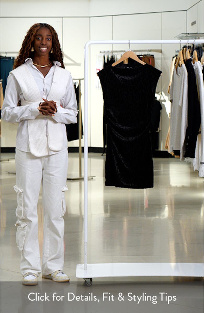 Leopard Devoré Velvet Minidress, sales video thumbnail