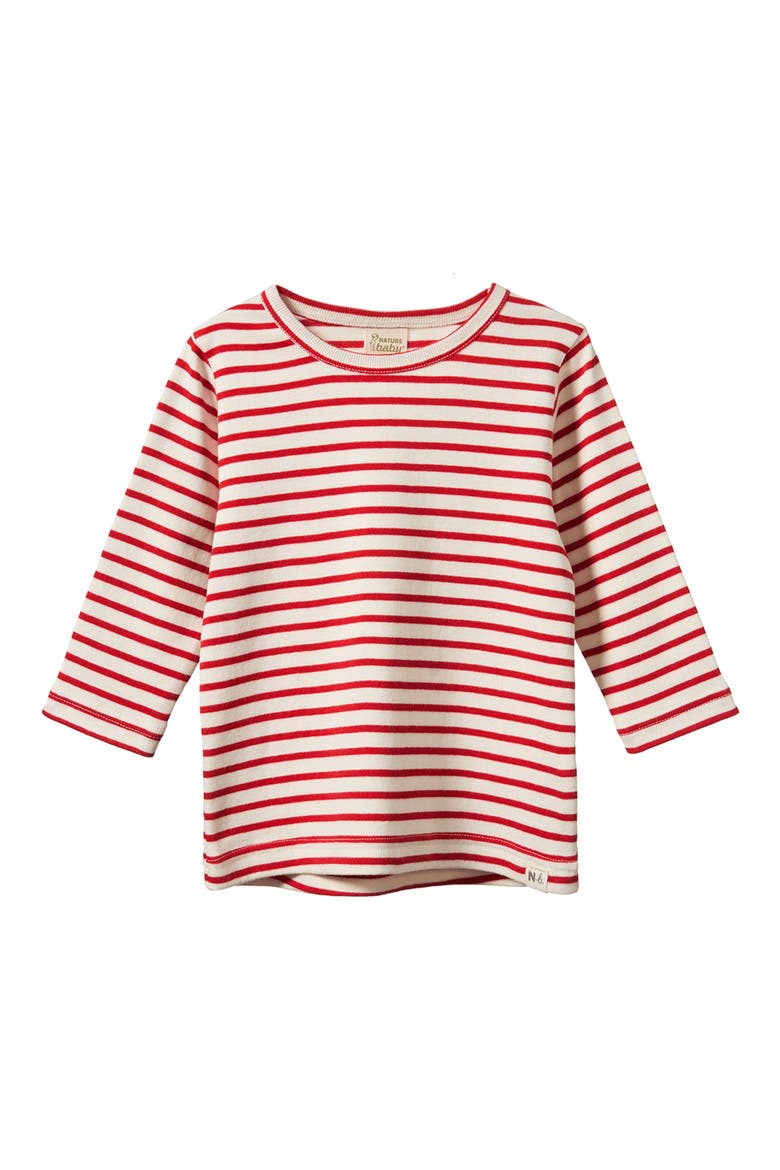 River Long Sleeve Tee, Main, color, RED SAILOR STRIPE