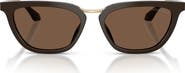 ARMANI 54mm Butterfly Sunglasses