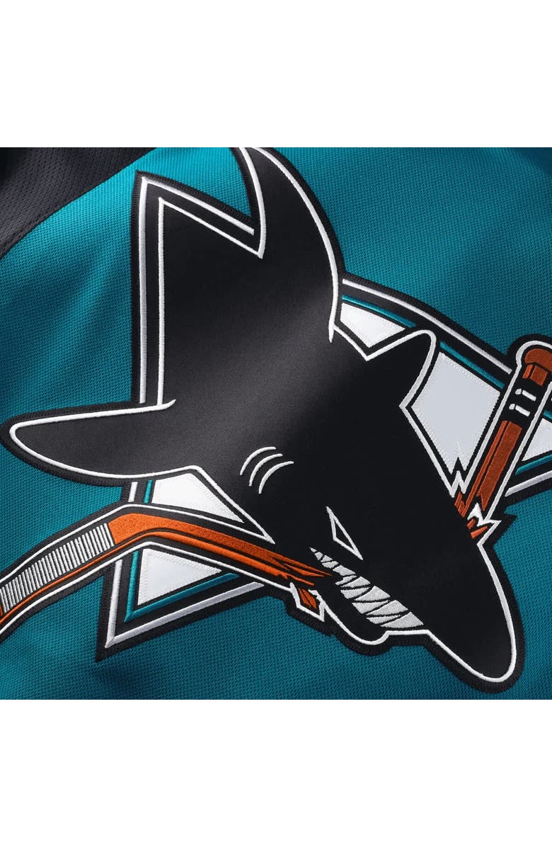 FANATICS Men's Fanatics Macklin Celebrini Teal San Jose Sharks Alternate Premium Player Jersey, Alternate, color, Teal