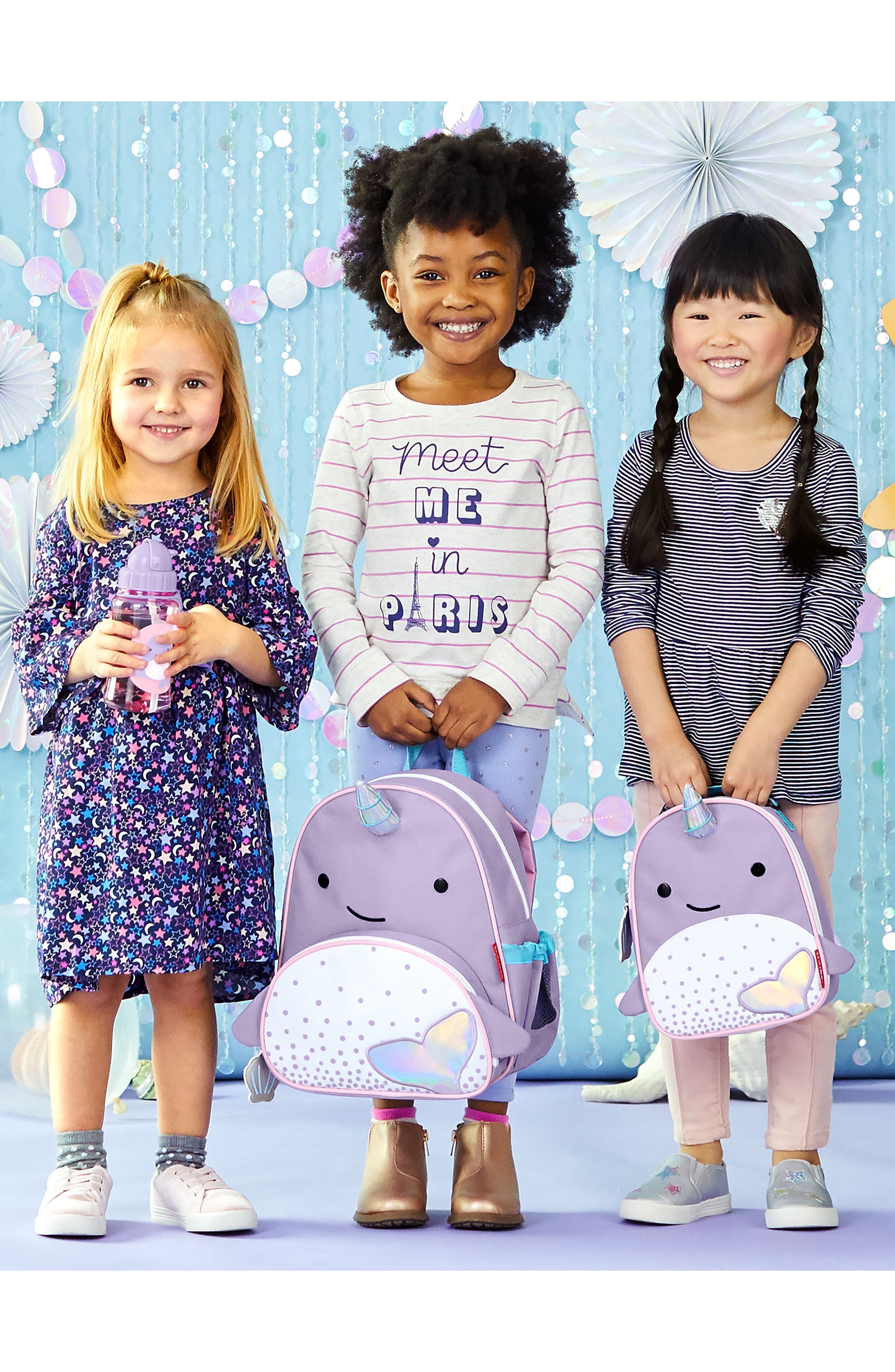 Skip Hop Zoo Lunchie - Narwhal Insulated Lunch Bag, Alternate, color, 