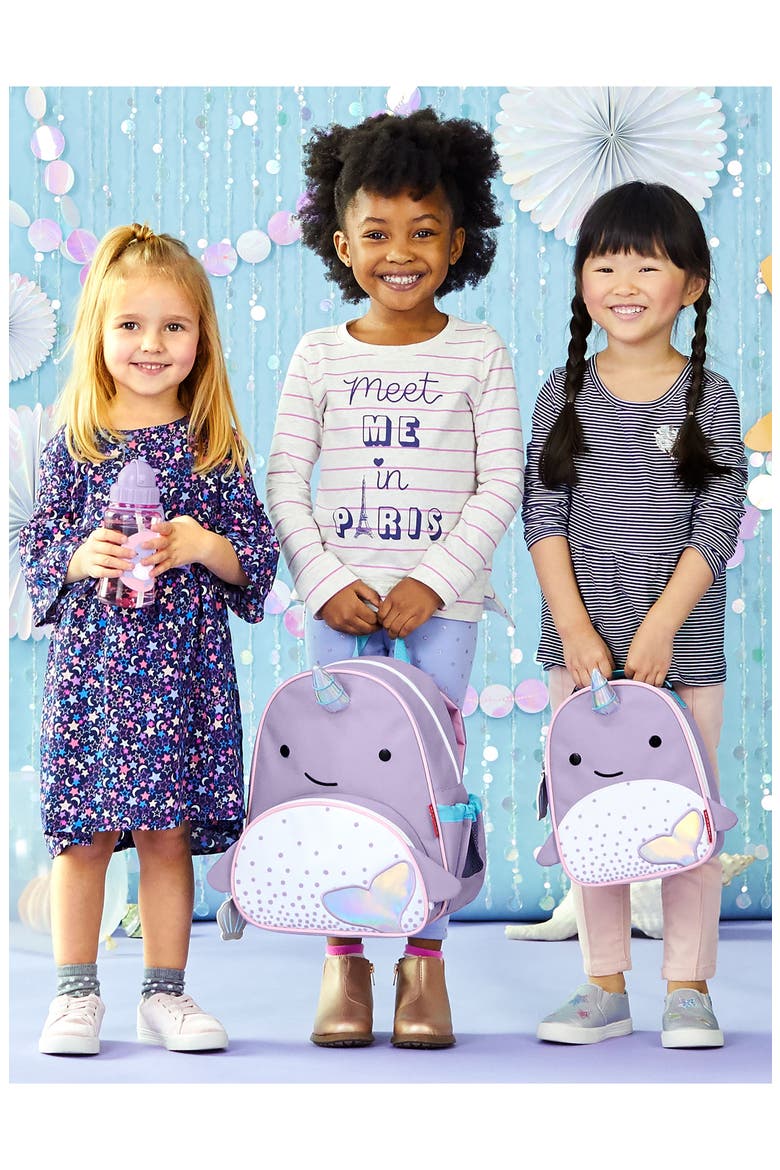 Zoo Lunchie - Narwhal Insulated Lunch Bag, Alternate, color, LAVENDER