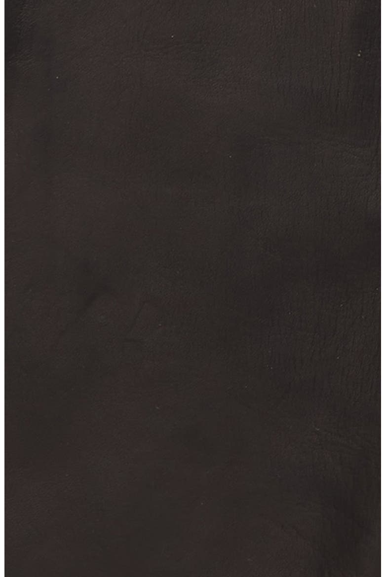 Runway Fringe Long Leather Gloves, Alternate, color, BLACK