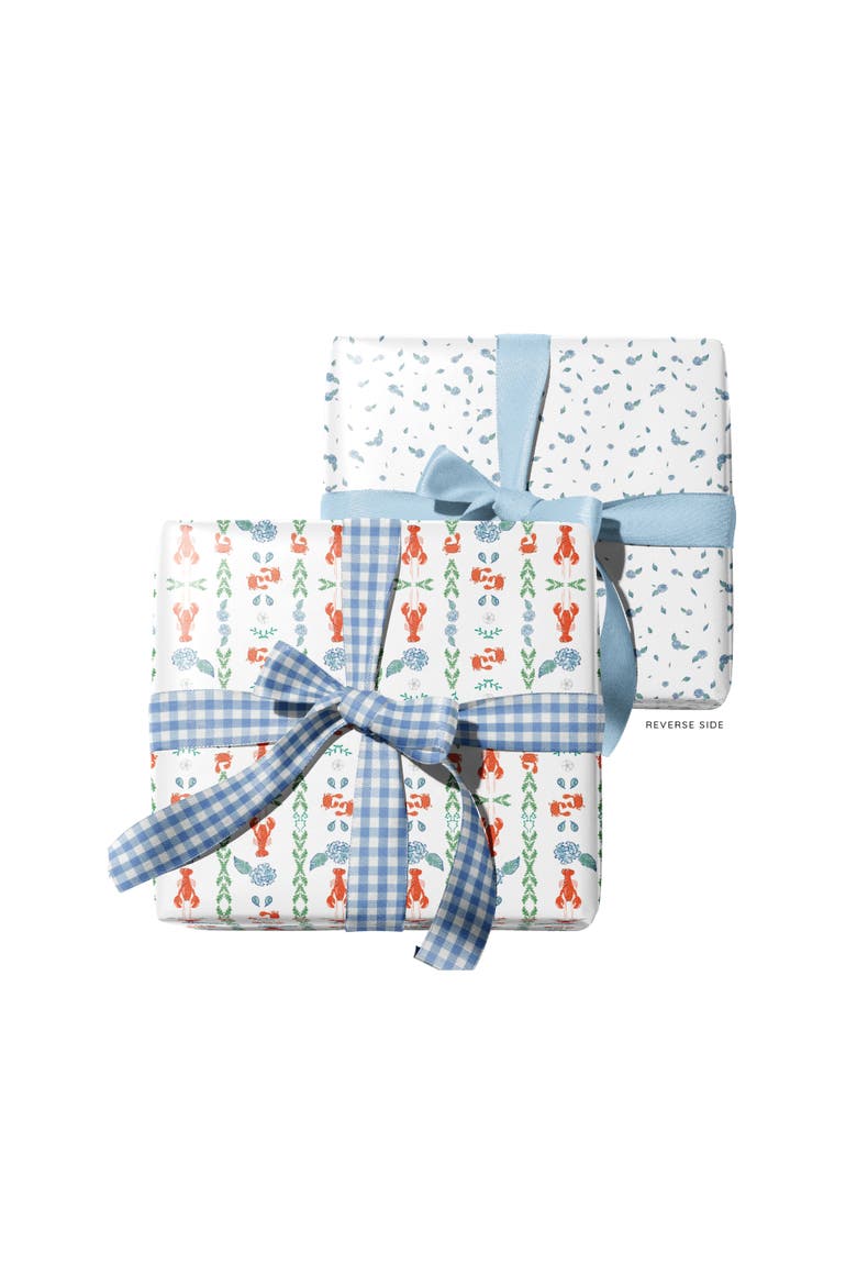 Eight Sheets Two-Sided "A Pinch of Floral" Heavyweight Gift Wrap, Alternate, color, Multicolored